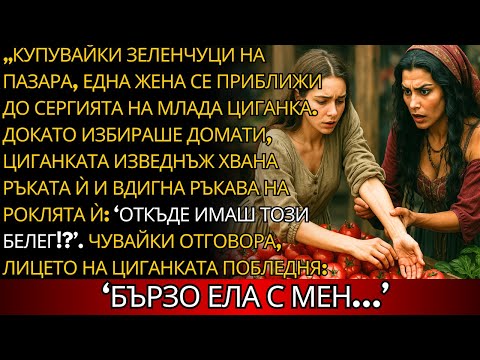 Видео: Докато купуваше зеленчуци на пазара, жена се приближи до сергията на млада циганка.