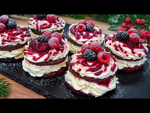 Видео: 🎄🎂Лучший десерт на Рождество! Десерт за 15 минут. Вкусный рецепт для всей семьи.