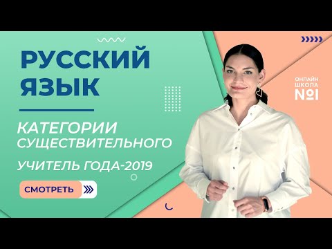 Видео: Категории имен существительных | Русский язык | Учитель года – 2019 – Лариса Гивиевна