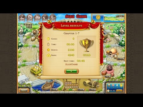 Видео: Farm Frenzy Ancient Rome Chapter 1-7 only GOLD Веселая ферма Древний Рим Глава 1-7 Золото