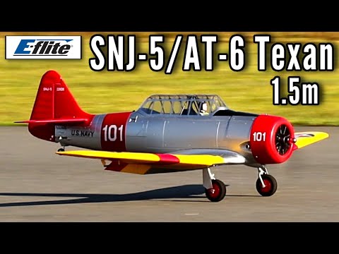 Видео: Обзор модели AV8R E-flite SNJ-5/AT-6 Texan 1,5 м BNF Basic с AS3X+ и Safe Select