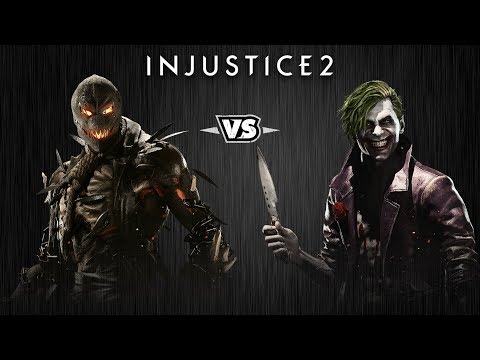 Видео: Injustice 2 - Пугало против Джокера - Intros & Clashes (rus)