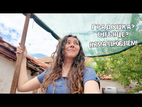 Видео: Как защитихме градината от градушка и слънце?