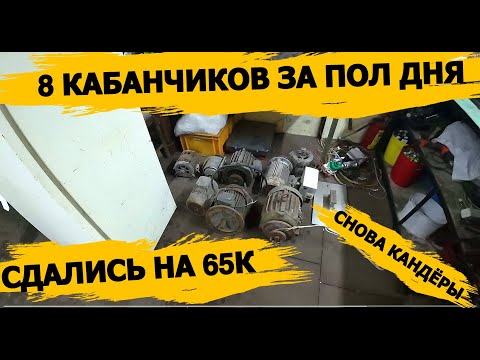 Видео: КАНДЁРЫ\ОГРОМНАЯ КУЧА ОРГ ТЕХНИКИ МНОГО МЕДИ/РАЗОБРАЛИ МНОГО  ЭЛЕКТРО-ДВИГАТЕЛЕЙ\ОТЛИЧНО ЗАРАБОТАЛИ/