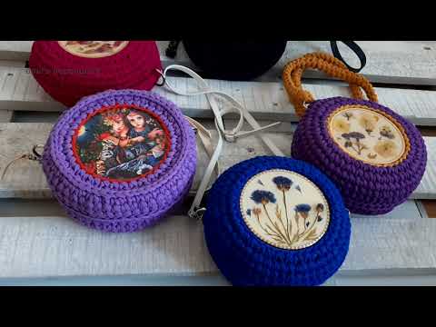 Видео: Как вшить подклад к круглой сумке из трикотажной пряжи