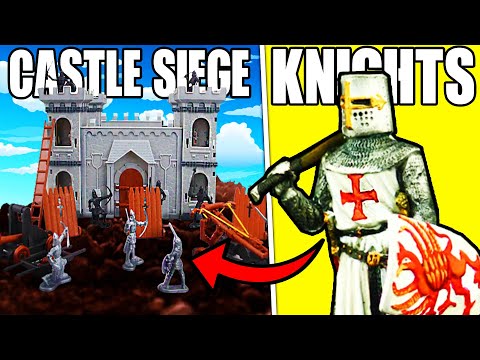 Видео: Я построил ОСАДУ ЗАМКА из средневековых АРМЕЙСКИХ ЛЮДЕЙ...