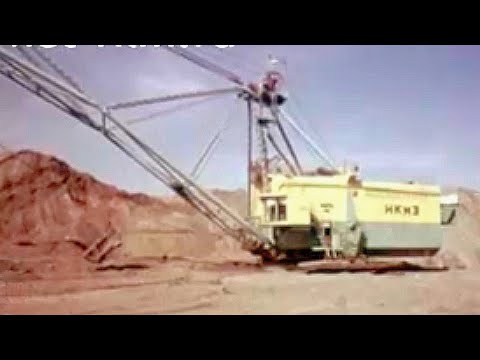 Видео: Экскаваторы большой мощности. (1982)