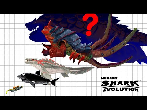 Видео: Сравнение размеров всей игры HUNGRY SHARK EVOLUTION НОВИНКА 2025 ГОДА (ОБНОВЛЕНИЕ LEVIATHAN) + ВС...