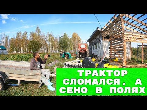 Видео: ТРАКТОР СЛОМАЛСЯ, А СЕНО В ПОЛЯХ. И ДРУГИЕ ПРИКЛЮЧЕНИЯ.