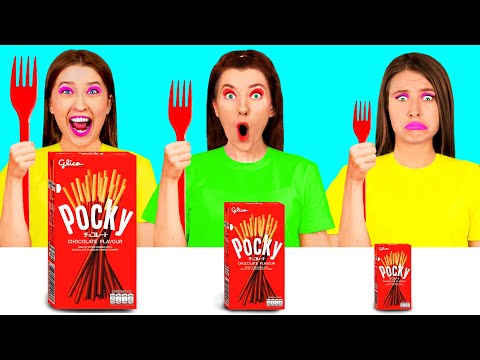 Видео: Большая, Средняя или Маленькая Тарелка Челлендж | Вкусные Кухонные Лайфхаки от Funny Funny