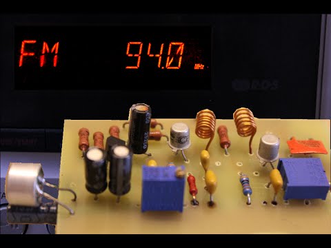 Видео: FM радиопередатчик КТ368 ~~100м