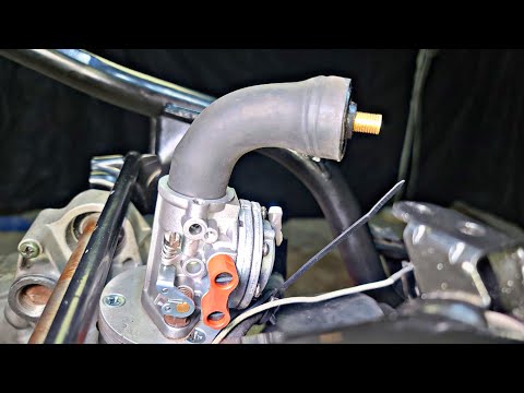 Видео: Подсос воздуха на скутере Yamaha Jog