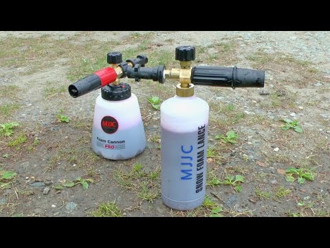 Видео: Что лучше? Новый MJJC Foam Cannon PRO или пенокомплект старого образца.