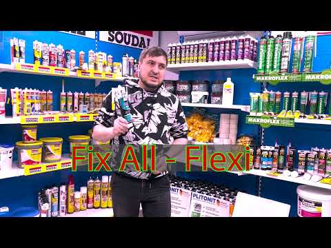 Видео: Герметики SOUDAL, Санитарный, универсальный. FIX ALL Turbo, HT, Flexy, Crystal!