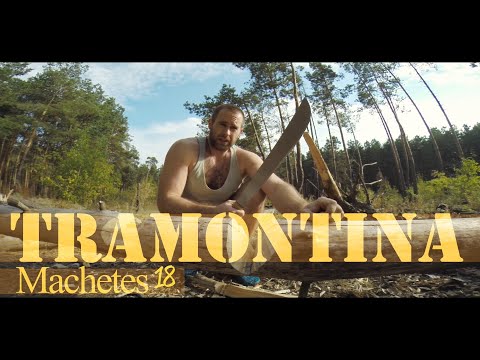 Видео: Tramontina Machete 18 - Отличный кусок железа за 400 рублей!