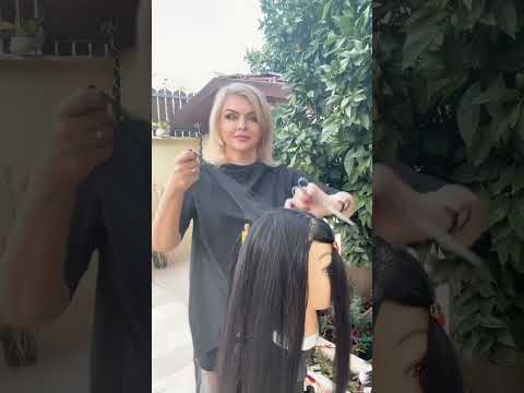 Видео: Как постричь стрижку на длинные волосы в технике Дисконнекция .