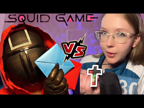 Видео: асмр игра в кальмара 🦑 ИГРОКИ vs КВАДРАТ / asmr squid game