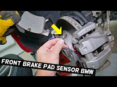 Видео: Место снятия и замены датчика износа передних тормозных колодок BMW