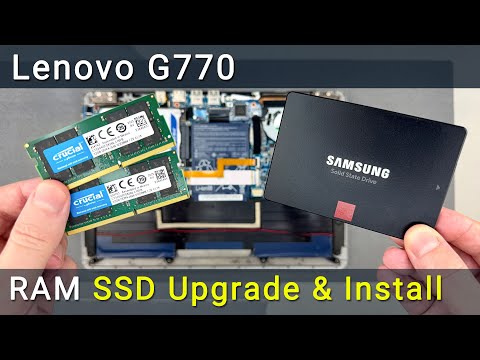 Видео: Замена жесткого диска и обновление оперативной памяти Lenovo G770