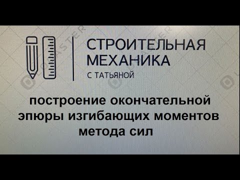Видео: построение окончательной эпюры М метода сил