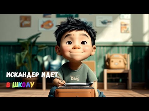 Видео: Искандер идет в школу. Уроки казахского - учи с помощью мультиков, легко и весело!