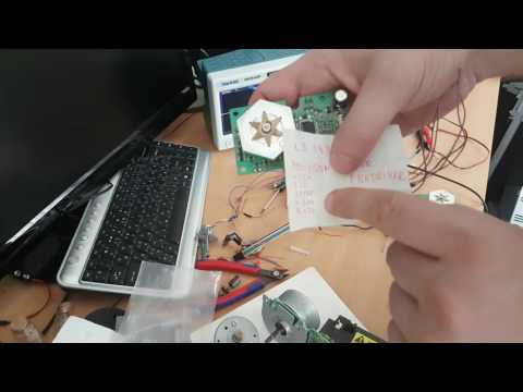 Видео: Запускаем блок полигонального зеркала из лазерного принтера