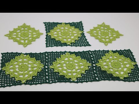 Видео: Обвязка квадратного мотива филейной сеткой Урок вязания БОЛЬШОЙ КВАДРАТНЫЙ МОТИВ крючком