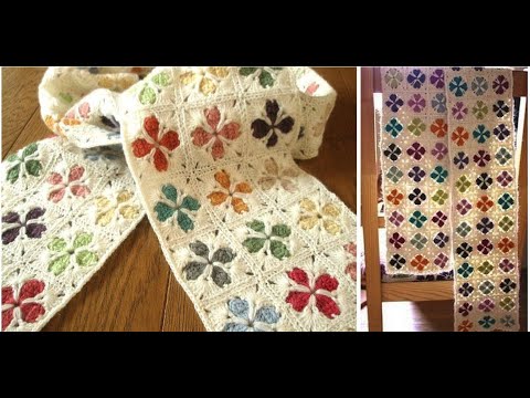 Видео: Красивый и простой мотив крючком  Квадрат для новичков Урок 216 Beautiful and simple crochet motif.