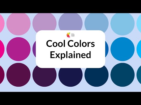 Видео: Холодные цвета: объяснение | Почему голубой делает цвета гармоничными с холодными оттенками