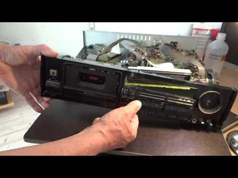 Видео: Kenwood KX 7050 Top Tape Deck. Тех  обслуживание.  Часть 1 . Кинематика.