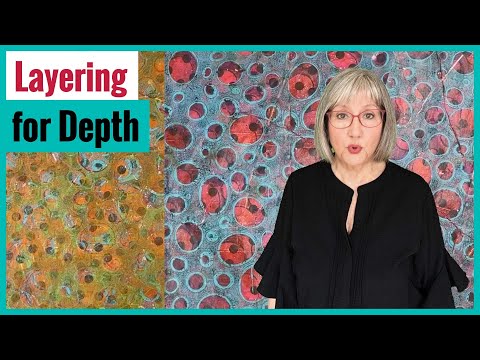 Видео: Идеи для гели-печати: наложение кругов на тонкую бумагу в горошек!