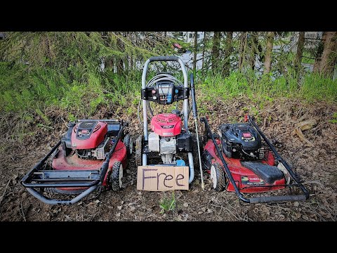 Видео: Восстановление сломанных газонокосилок и мойки высокого давления БЕСПЛАТНО