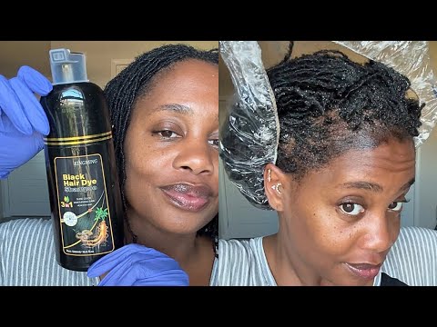 Видео: Шампунь-краска для волос?????🥴 #microlocs