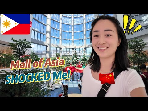 Видео: Китайская девочка в шоке от торгового центра Mall of Asia в Маниле 😱🇵🇭