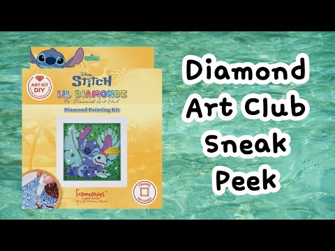 Видео: милые стежки в рамке от stich + disney | предварительный обзор Diamond Art Club/первый взгляд!