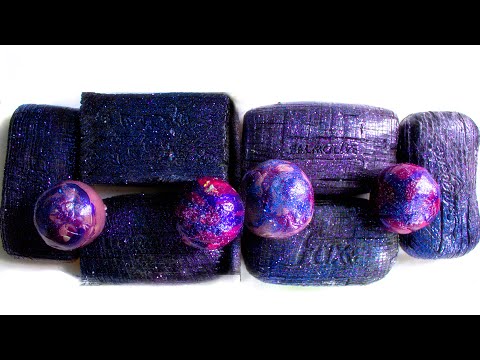 Видео: Космическое АСМР Мыло🎆. Хрустящие лакированные шарики🤤. Резка мыльных кубиков😴.