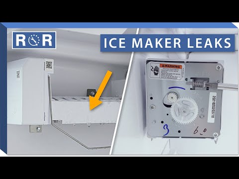 Видео: Протекает вода из льдогенератора? (Устранение неисправностей холодильника) | Ремонт и замена