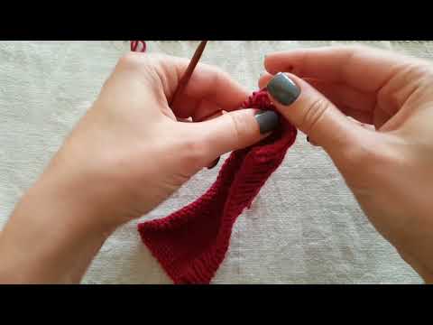 Видео: Обработка закрытого края с помощью полого шнура i-cord