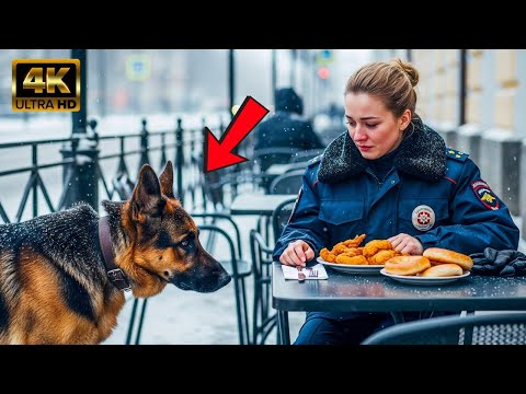 Видео: Голодная собака посмотрела на полицейскую, словно сказала «Можно с вами?» — её ответ растрогал всех