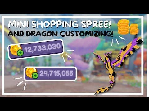 Видео: МИНИ-ШОПИНГ! — Покупка драконов и их кастомизация | Dragon Adventures Roblox
