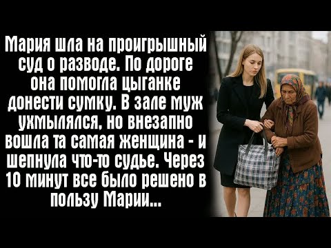 Видео: Мария шла на проигрышный суд о разводе. По дороге она помогла цыганке донести тяжёлую сумку.