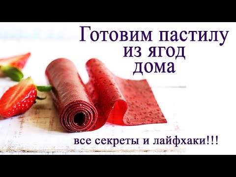 Видео: Готовим пастилу из ягод в домашних условиях. Все секреты и нюансы приготовления