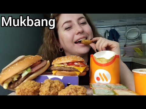 Видео: БУРГЕРЫ КРЕВЕТКИ КУРИНЫЕ НОЖКИ СОУС МУКБАНГ | АСМР MUKBANG ASMR 먹방 eatingshow
