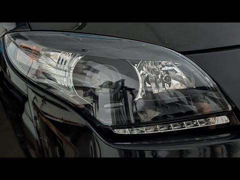 Видео: BLACK Style 😎 Renault Megane 3: установка линз 3.0" дюйма в фары на шпильки, глубокая полировка фар