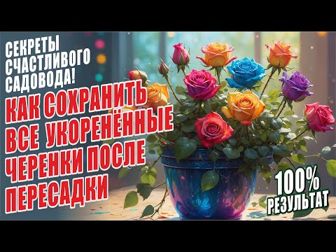 Видео: РОЗЫ. КАК СОХРАНИТЬ ВСЕ УКОРЕНЕННЫЕ ЧЕРЕНКИ РОЗ ПОСЛЕ ПЕРЕСАДКИ! ПРИЧИНЫ ГИБЕЛИ УКОРЕНЕННЫХ ЧЕРЕНКОВ