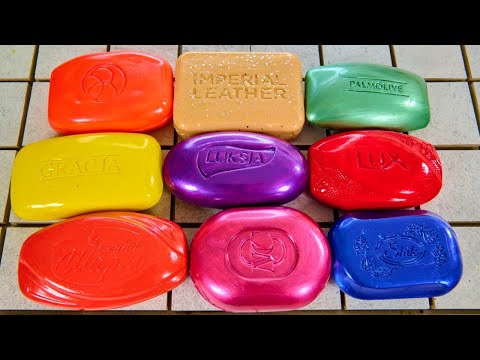 Видео: ASMR Soap/ cutting dry painted soap/ резка сухого крашенного мыла / 4K