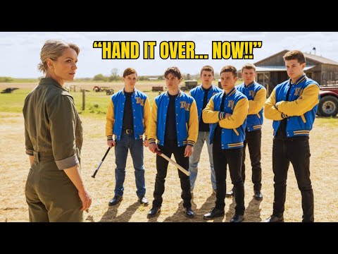 Видео: «Хулиганы совершили набег на ферму женщины, не подозревая, что она — самый опасный командир отряд...