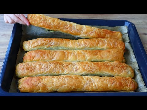 Видео: Вкуснее, чем слоёное тесто. ❗Легко приготовить, используя только МУКУ, ВОДУ и масло.