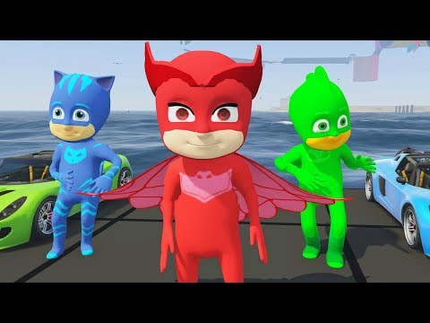 Видео: Герои в масках - PJ Masks Gta 5 Mod - Мультик для детей