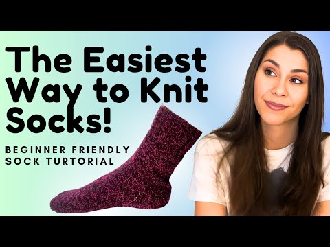 Видео: Носки от носка до манжеты – самый простой способ вязания (подходит для новичков!)